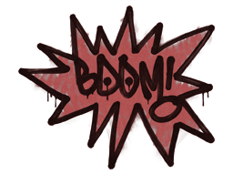 Sealed Graffiti | BOOM (Blood Red) image