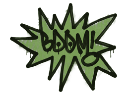 Sealed Graffiti | BOOM (Battle Green) image