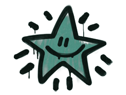 Sealed Graffiti | Shining Star (Frog Green) image