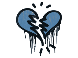 Sealed Graffiti | Broken Heart (Monarch Blue) image