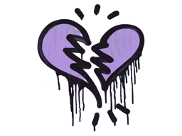 Sealed Graffiti | Broken Heart (Violent Violet) image