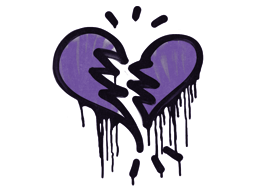 Sealed Graffiti | Broken Heart (Monster Purple) image