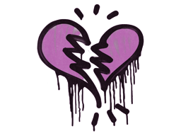 Sealed Graffiti | Broken Heart (Bazooka Pink) image