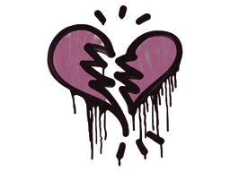 Sealed Graffiti | Broken Heart (Princess Pink) image