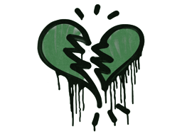 Sealed Graffiti | Broken Heart (Jungle Green) image