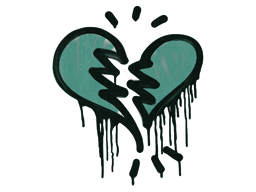 Sealed Graffiti | Broken Heart (Frog Green) image