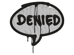 Sealed Graffiti | Denied (Shark White) image