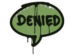 Sealed Graffiti | Denied (Battle Green) image