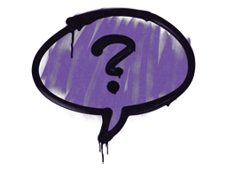 Sealed Graffiti | Question Mark (Monster Purple) image