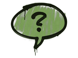 Sealed Graffiti | Question Mark (Battle Green) image