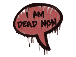 Sealed Graffiti | Dead Now (Blood Red) image