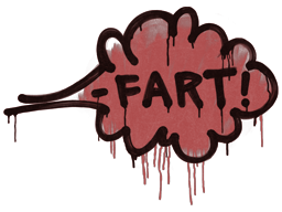 Sealed Graffiti | Fart (Blood Red) image