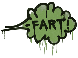 Sealed Graffiti | Fart (Battle Green) image