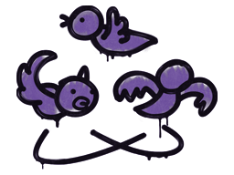 Sealed Graffiti | Dizzy (Monster Purple) image