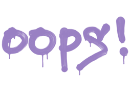 Sealed Graffiti | Oops (Violent Violet) image