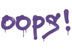 Sealed Graffiti | Oops (Monster Purple) image