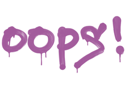 Sealed Graffiti | Oops (Bazooka Pink) image