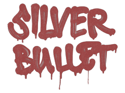 Sealed Graffiti | Silver Bullet (Blood Red) image