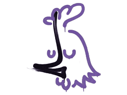 Sealed Graffiti | Recoil AK-47 (Monster Purple) image