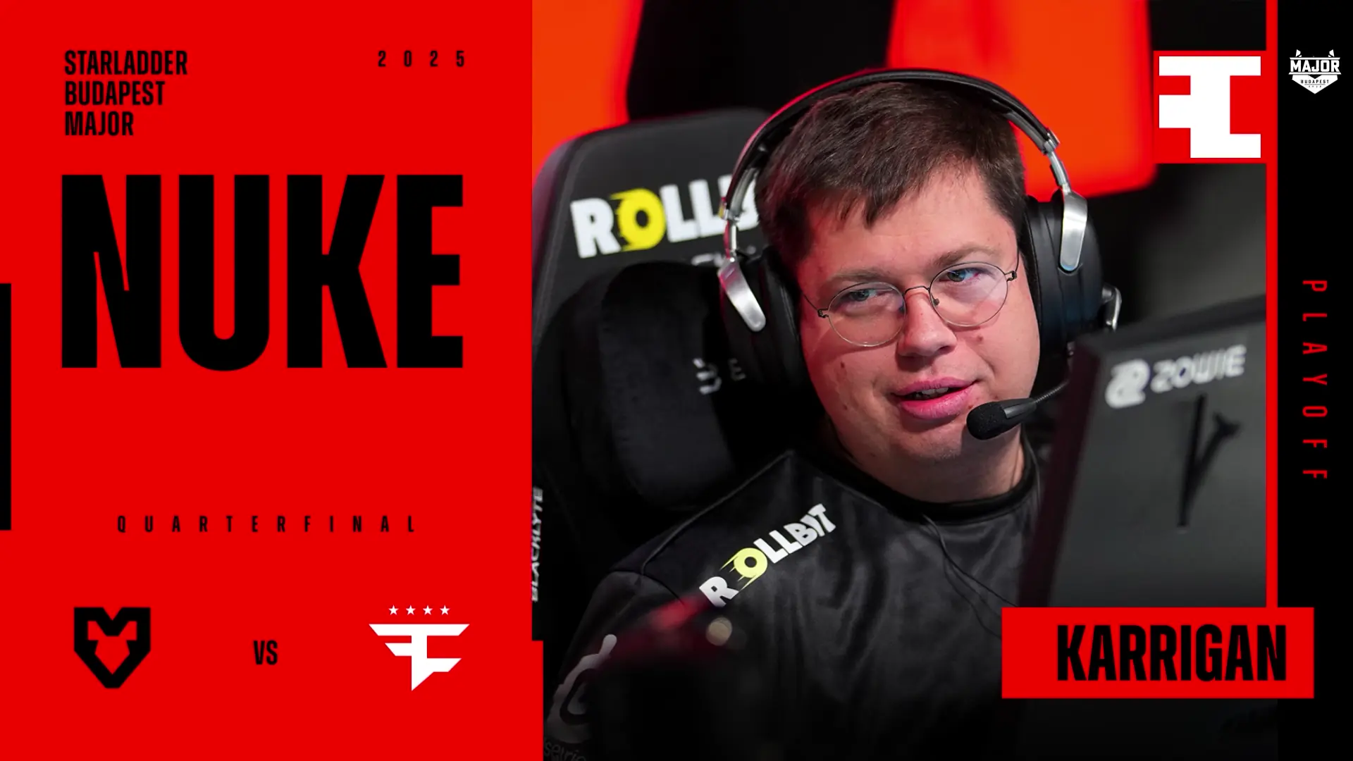 Souvenir Charm | Budapest 2025 Highlight | karrigan vs MOUZ on Nuke