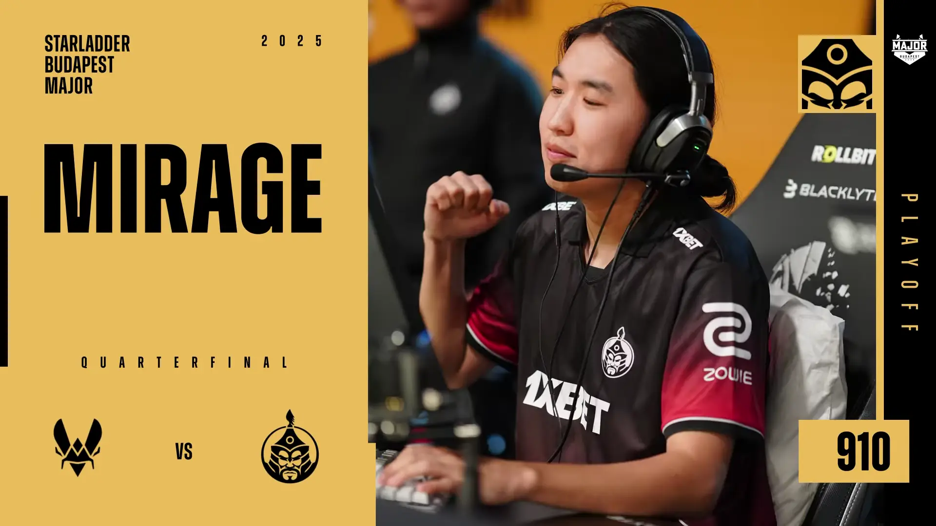 Souvenir Charm | Budapest 2025 Highlight | 910 vs Vitality on Mirage