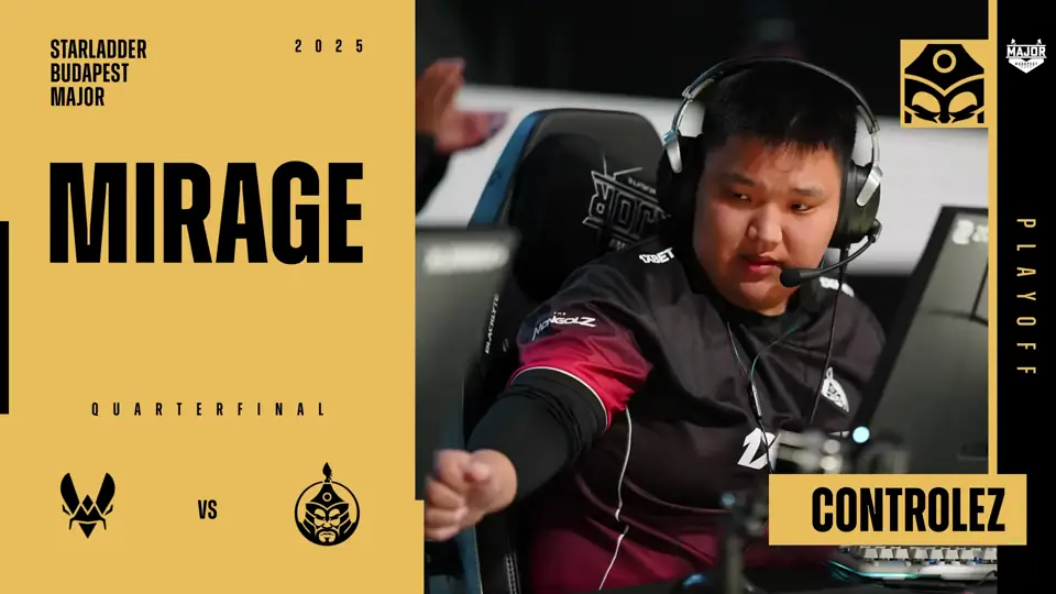 Souvenir Charm | Budapest 2025 Highlight | controlez vs Vitality on Mirage