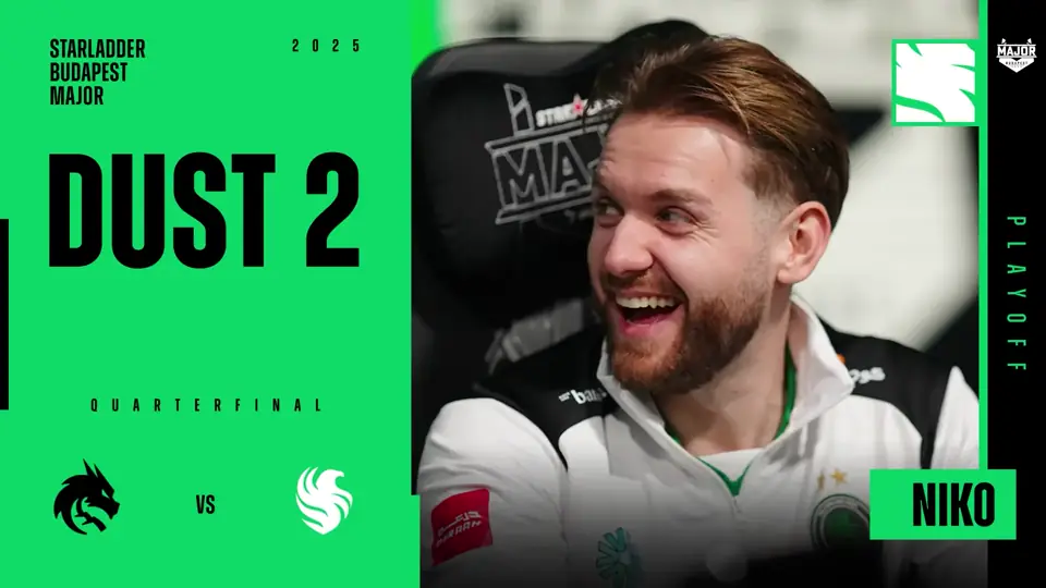 Souvenir Charm | Budapest 2025 Highlight | NiKo vs Spirit on Dust II