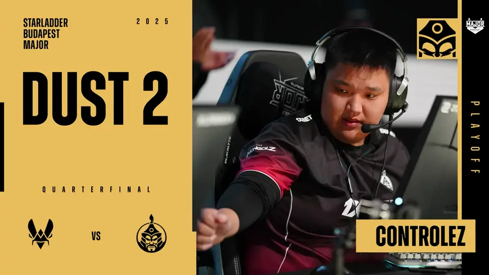 Souvenir Charm | Budapest 2025 Highlight | controlez vs Vitality on Dust II