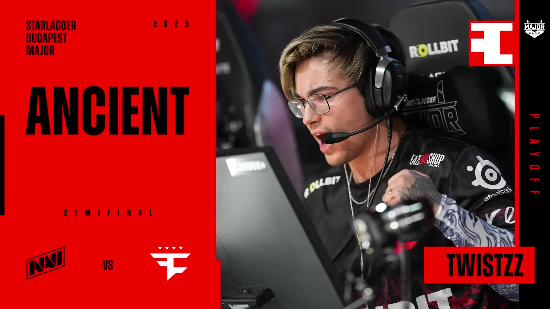 Souvenir Charm | Budapest 2025 Highlight | Twistzz vs Natus Vincere on Ancient