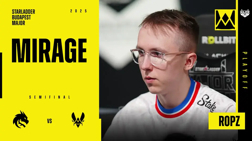 Souvenir Charm | Budapest 2025 Highlight | ropz vs Spirit on Mirage