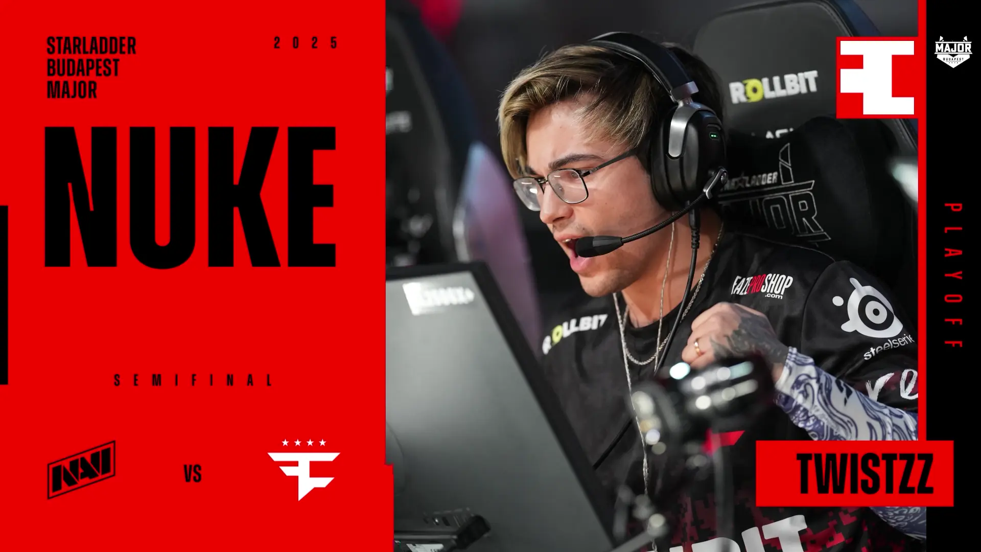 Souvenir Charm | Budapest 2025 Highlight | Twistzz vs Natus Vincere on Nuke