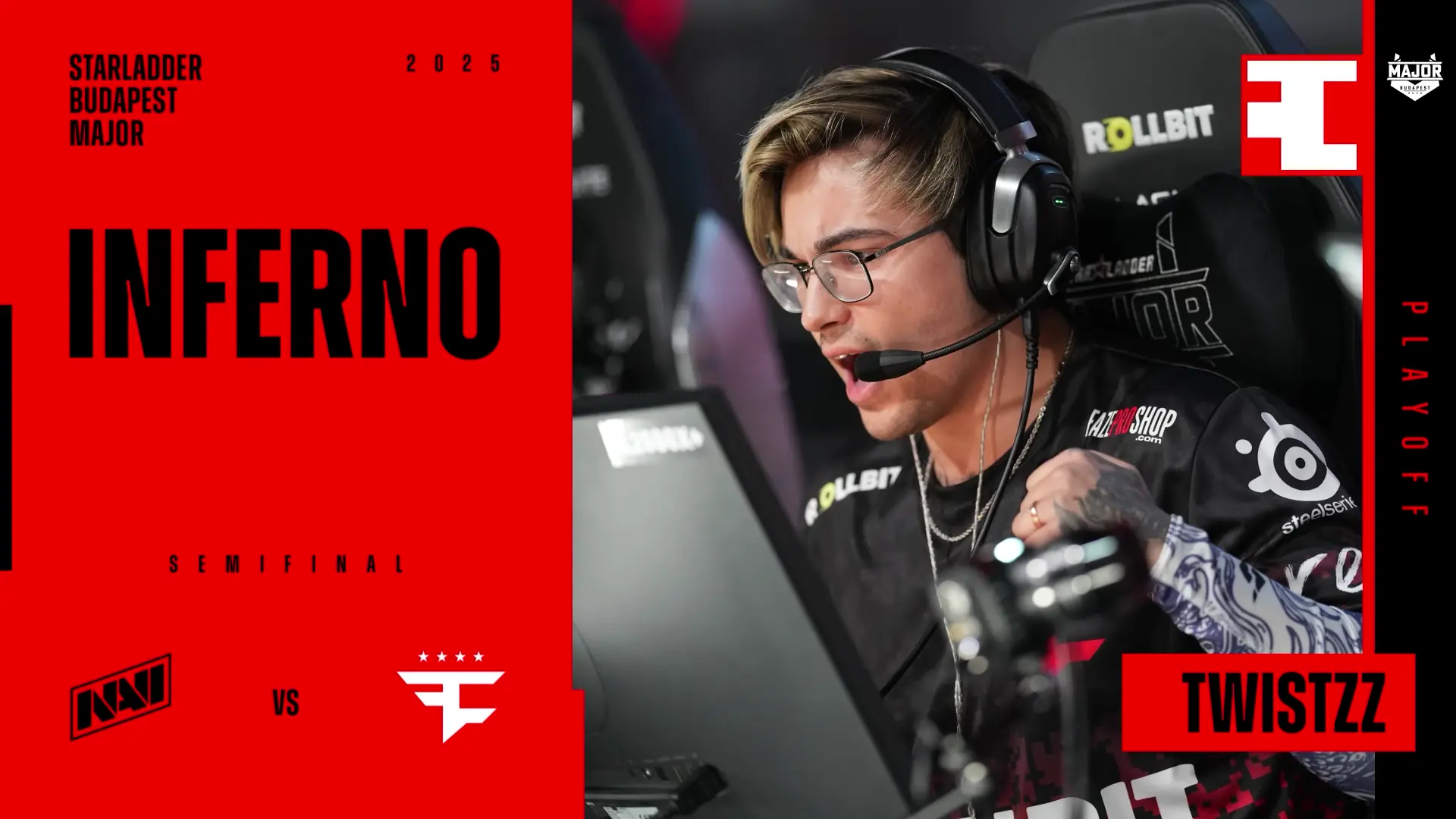 Souvenir Charm | Budapest 2025 Highlight | Twistzz vs Natus Vincere on Inferno