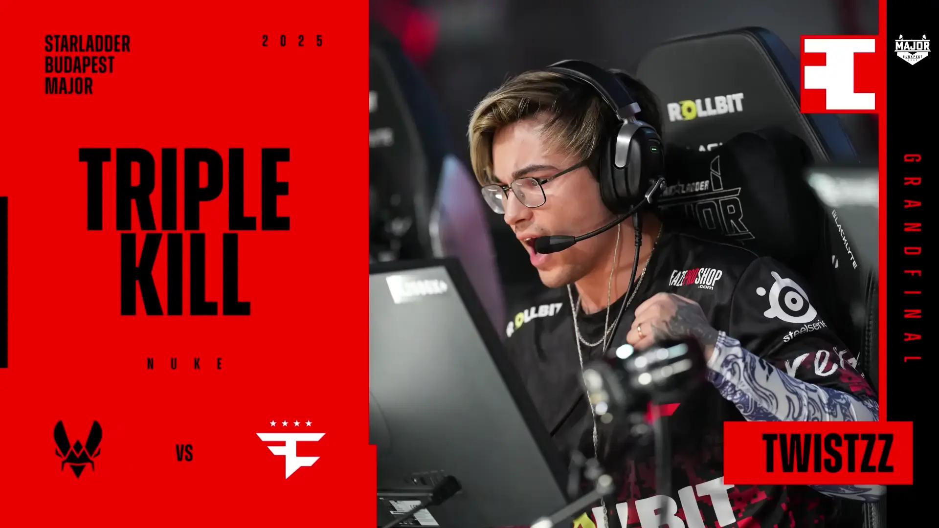 Souvenir Charm | Budapest 2025 Highlight | Twistzz pistol triple