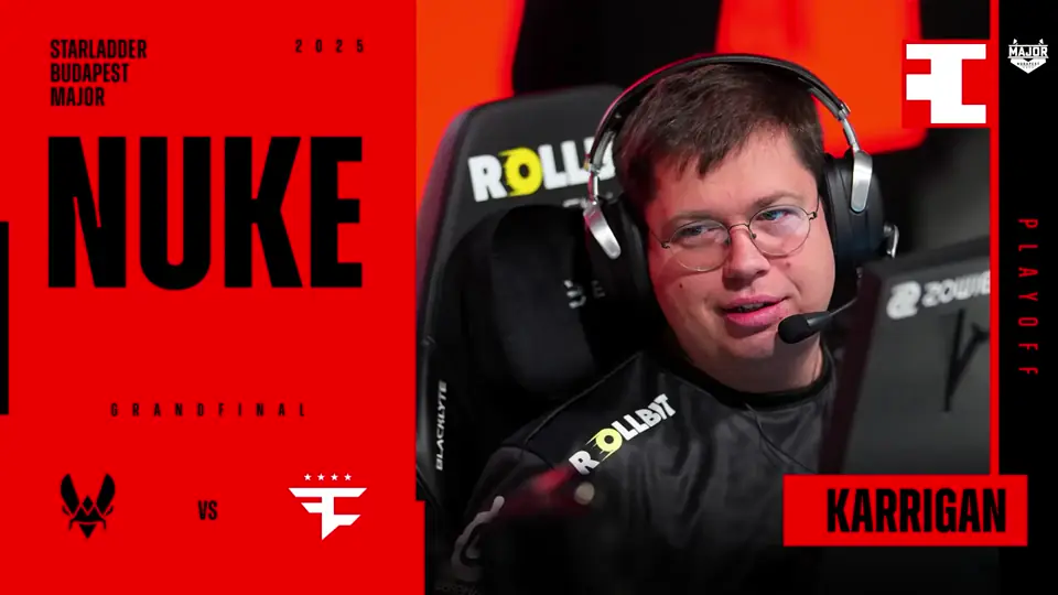 Souvenir Charm | Budapest 2025 Highlight | karrigan vs Vitality on Nuke