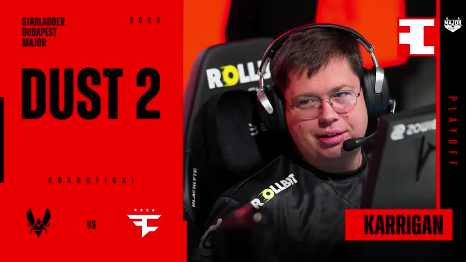 Souvenir Charm | Budapest 2025 Highlight | karrigan vs Vitality on Dust II