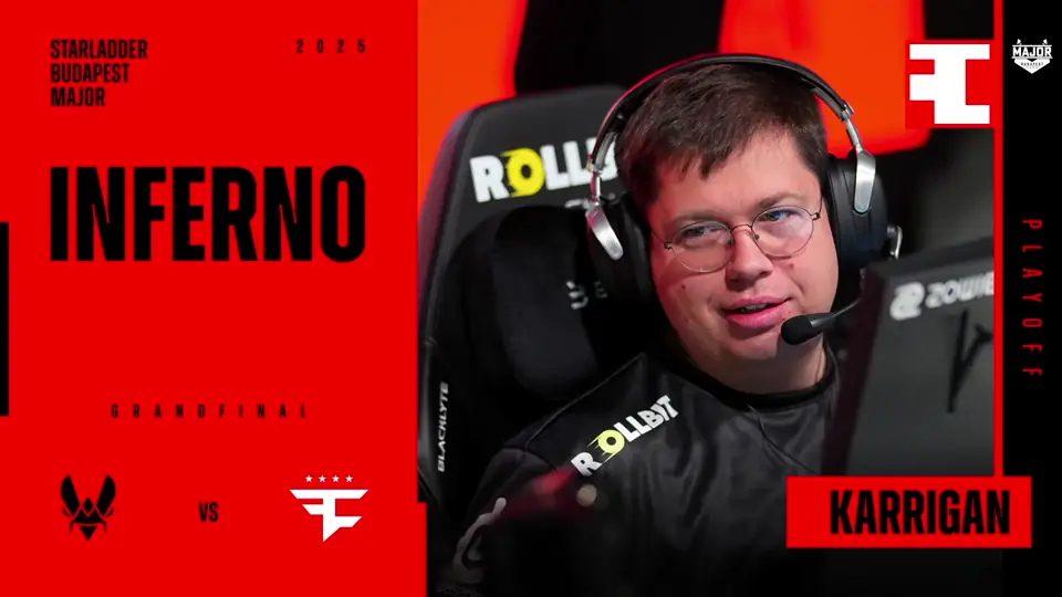Souvenir Charm | Budapest 2025 Highlight | karrigan vs Vitality on Inferno