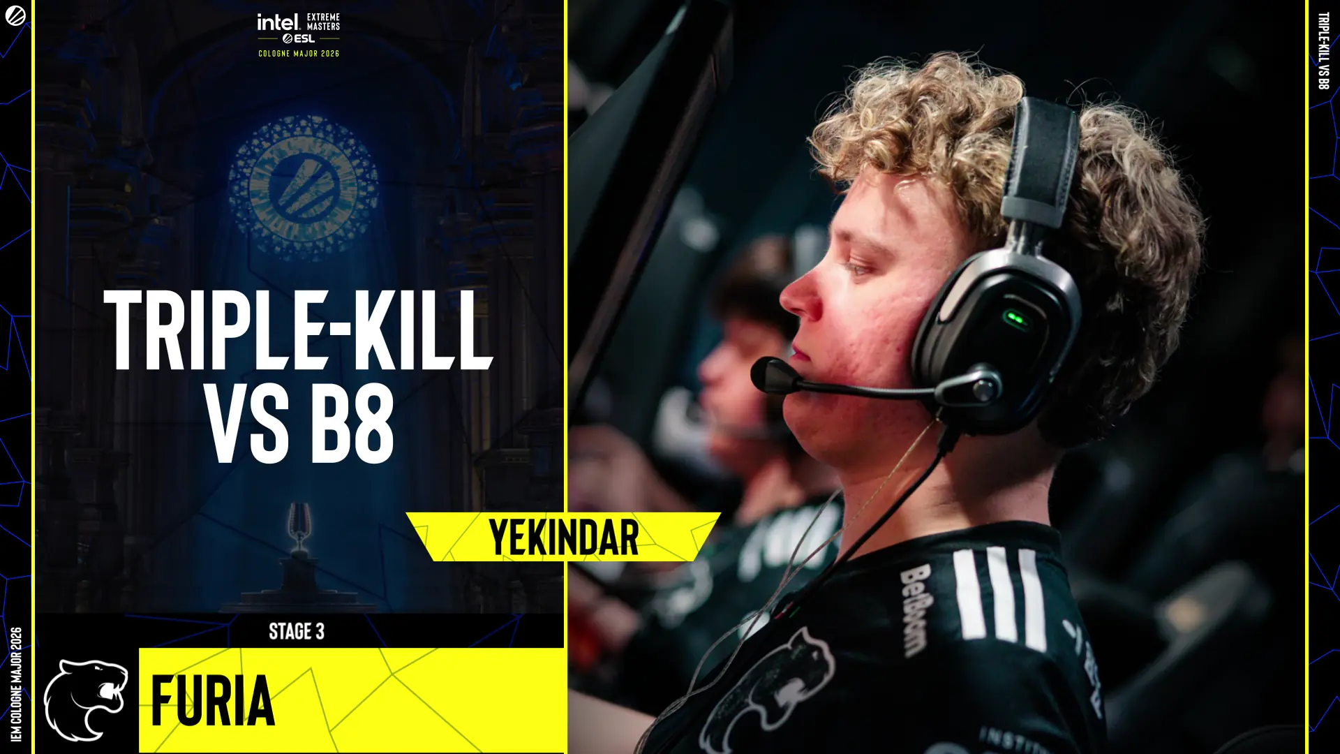 Souvenir Charm | Cologne 2026 Highlight | YEKINDAR Triple Kill