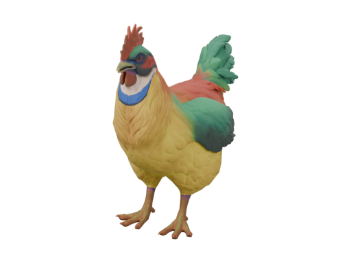 Pet Chicken | Catalana (Yellow and Red)