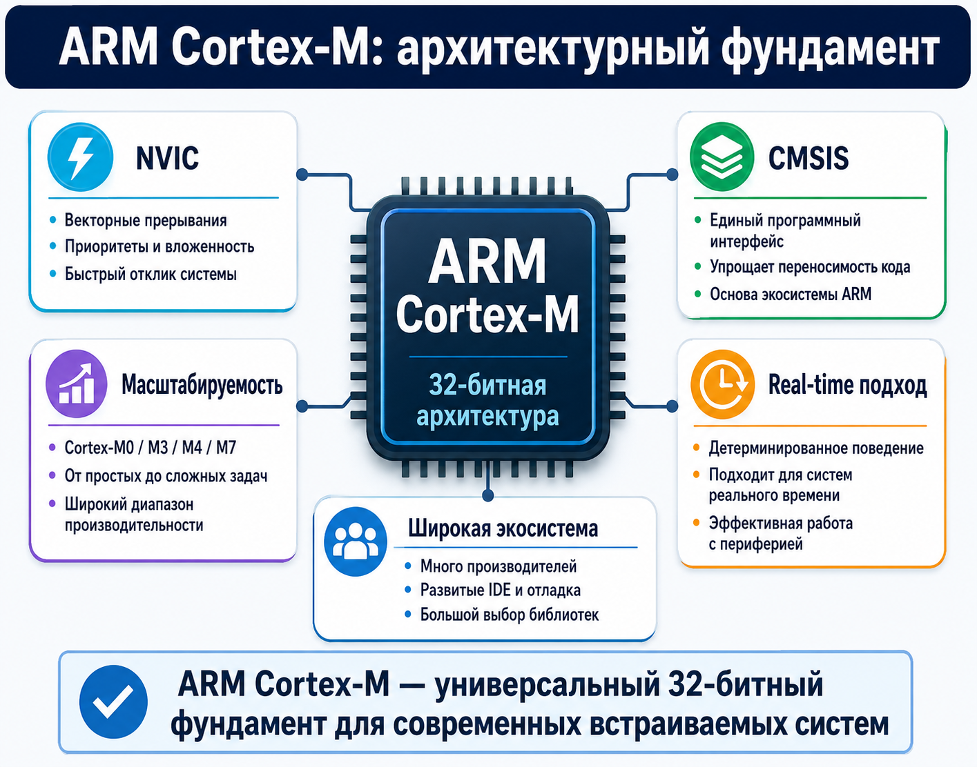 ARM Cortex-M: что это за архитектура