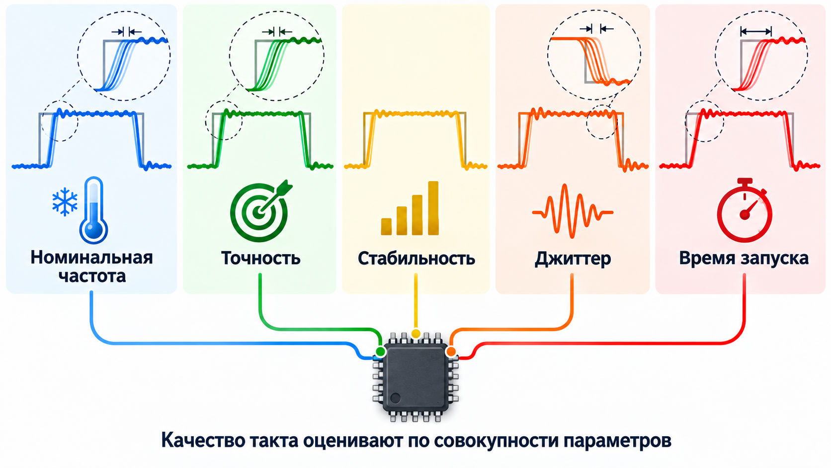 Параметры качества тактового сигнала