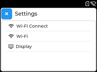 screenshot of settings app