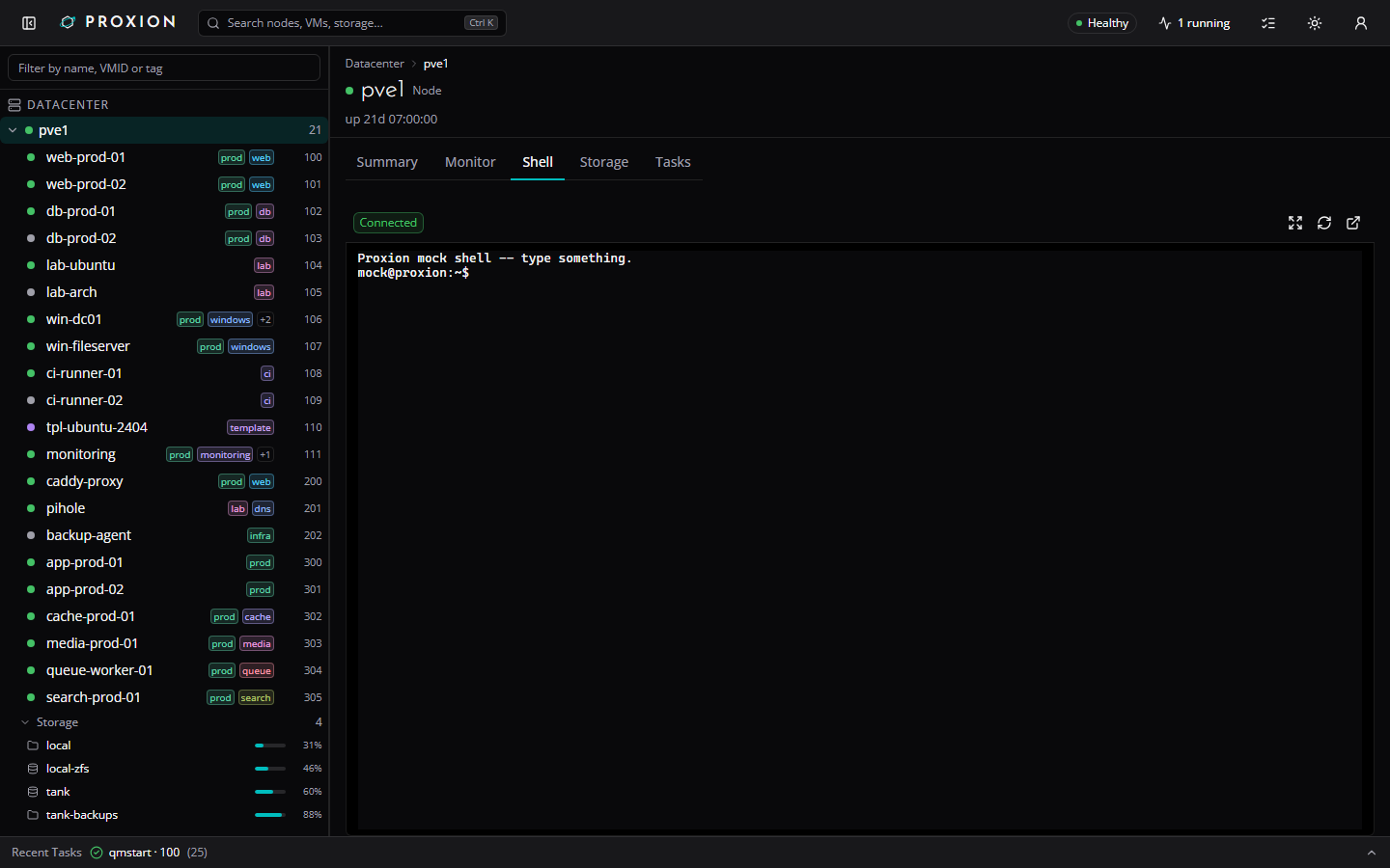 Node shell