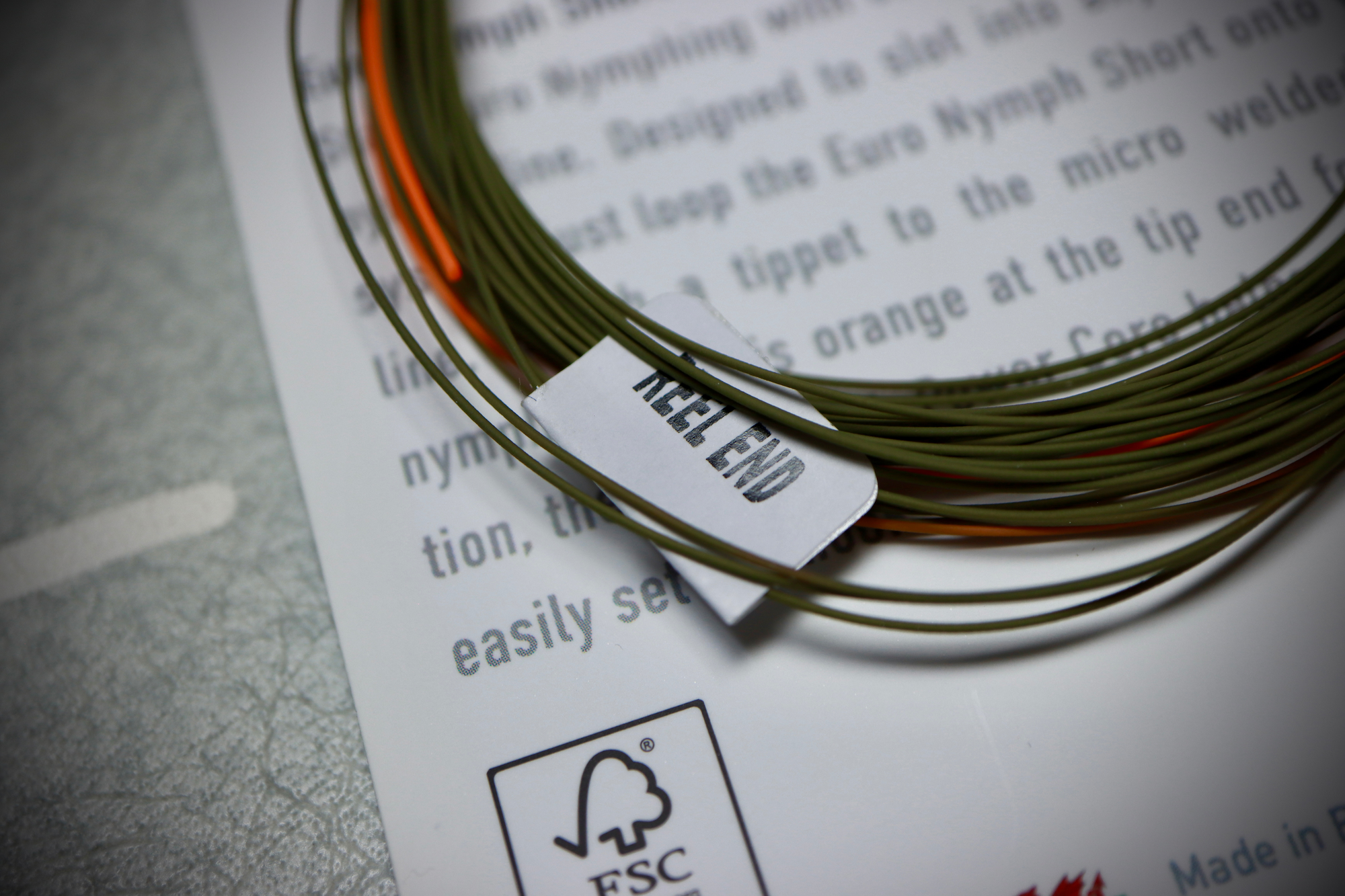 Airflo Euro Nymph Short 22ft 라인 디테일