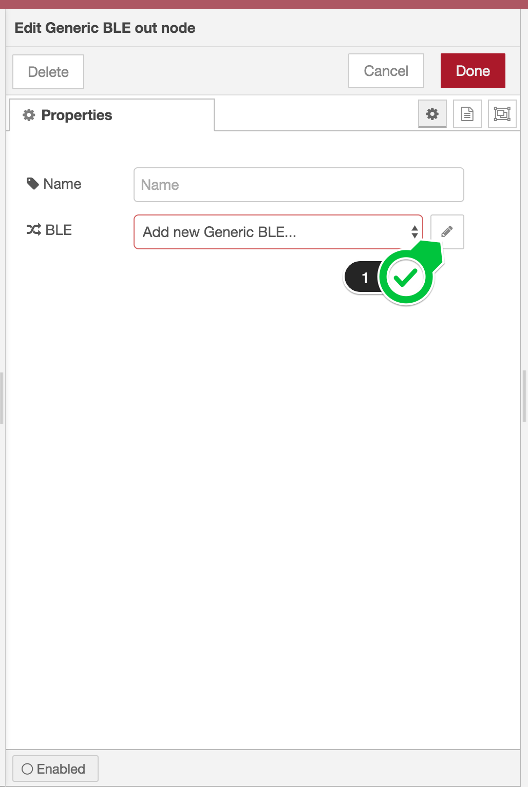 ble out node