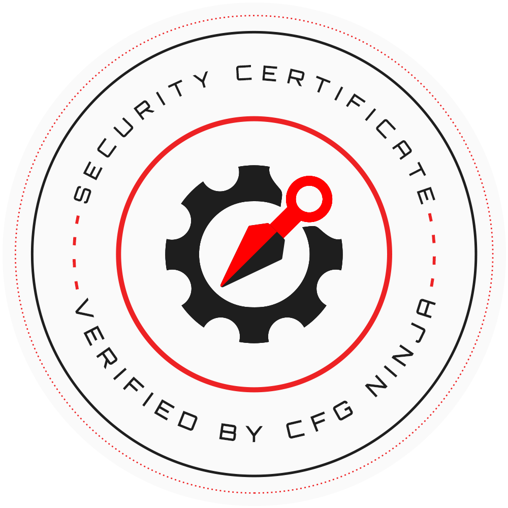 CFG Ninja Verified Badge
