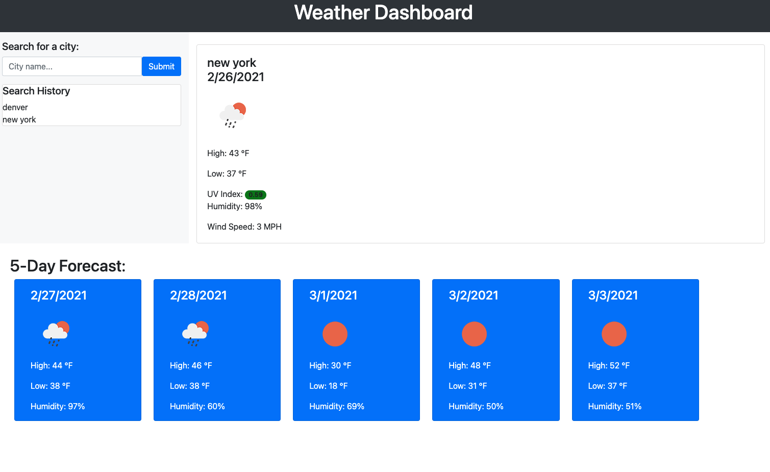 GitHub - CHANCEEWELL/weather-dashboard-API-RESUBMIT: An open API ...