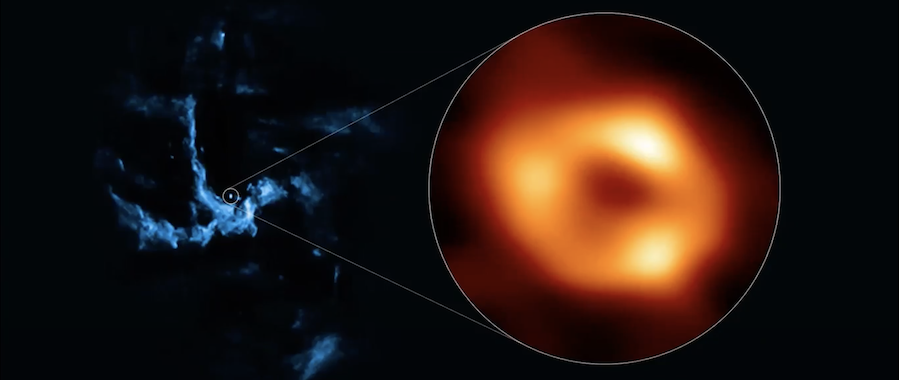 Image of the black hole in the center of our Milky Way galaxy.