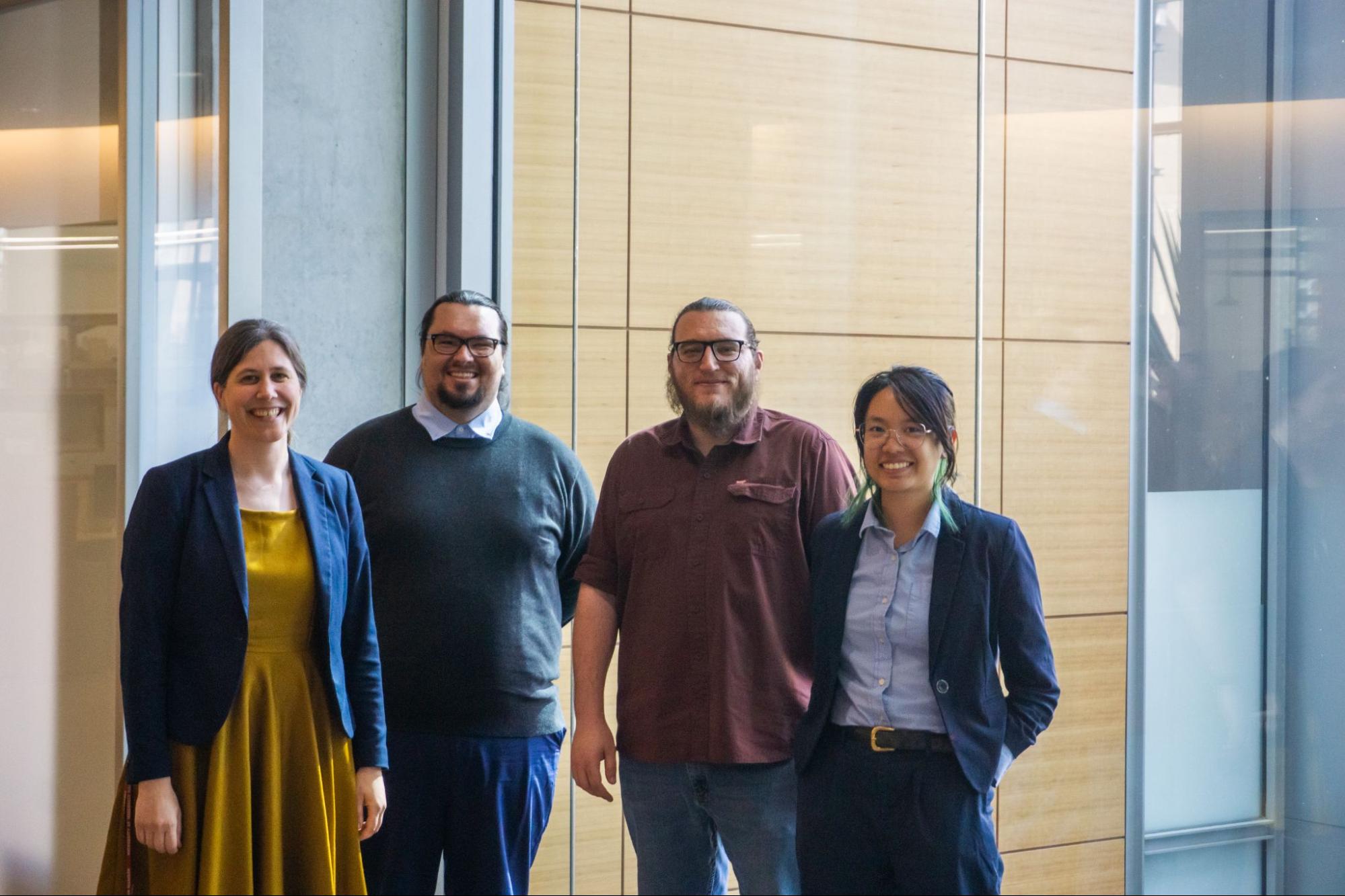 Image of people watching the AlphaFold3 tutorial at the February 2026 Bioinformatics Café