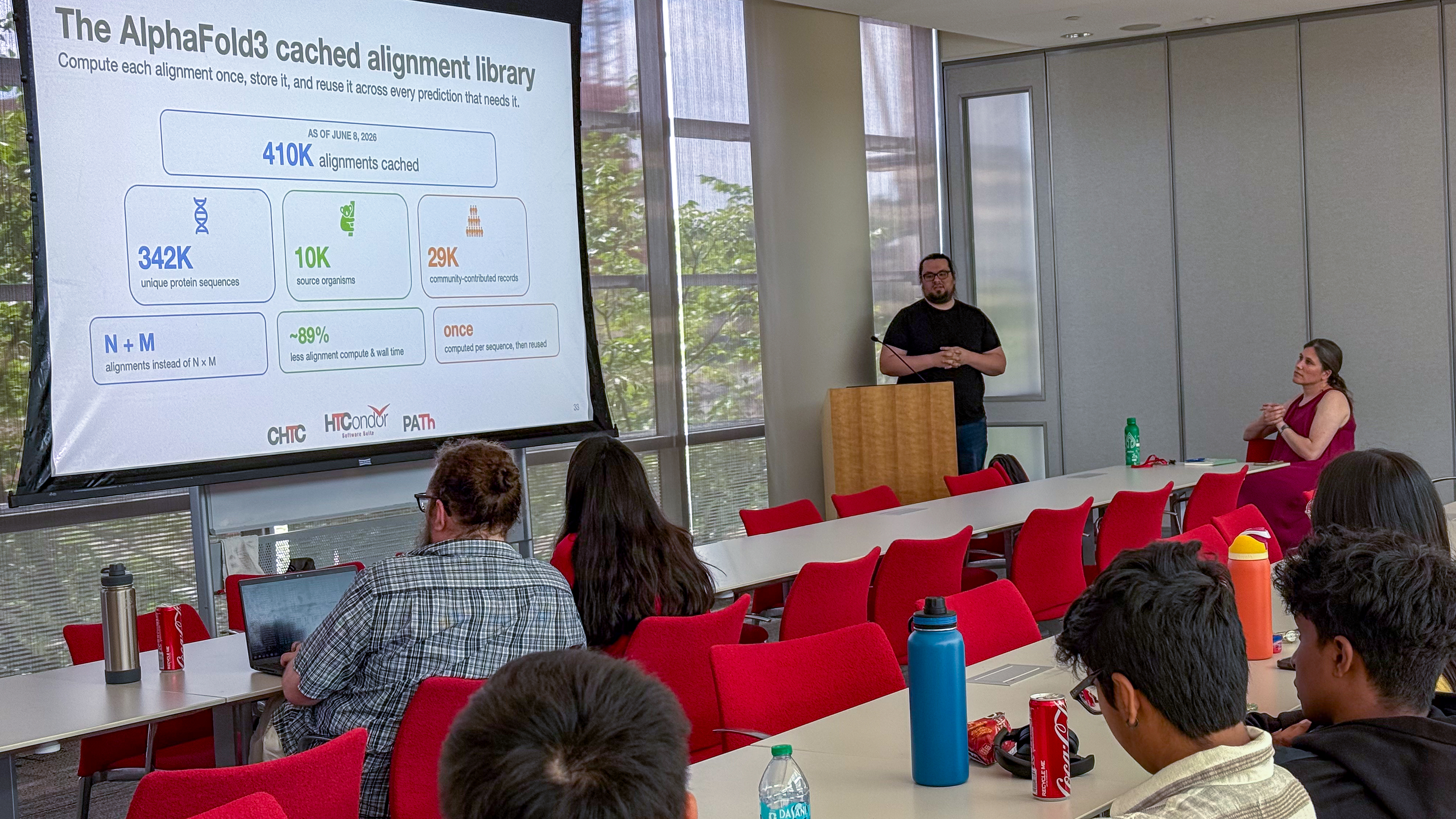 CHTC Facilitator Danny Morales presents on using Alphafold