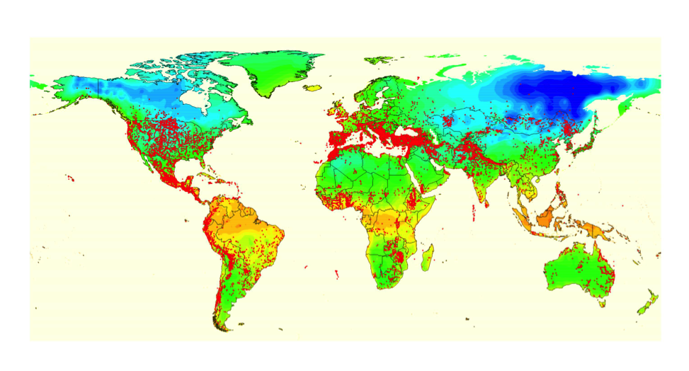 Map of source populations for plant species stored at the National Center for Genetic Resources Preservation